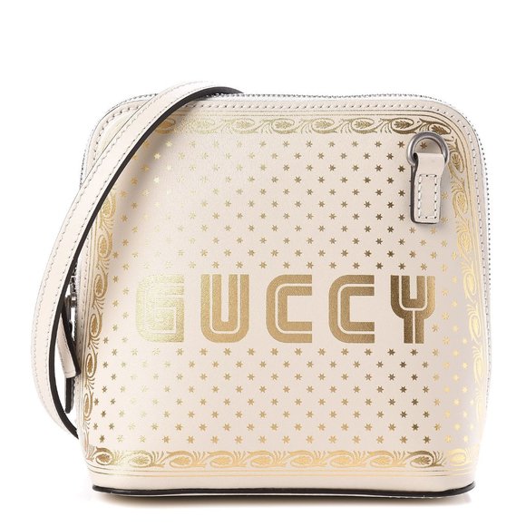 Gucci Moon & Stars Mini Guccy Shoulder Bag White - Picture 1 of 12